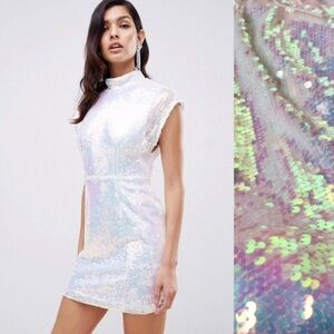 ASOS Iridescent Sequin Mini Dress